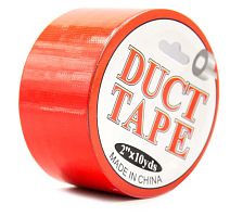 Бондажный скотч Duct Tape красный 15 м