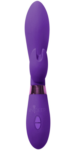 Вибратор с клиторальным стимулятором Indeep Leyla Purple фото 4