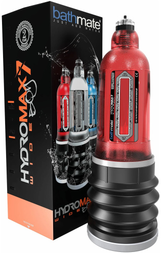 Гидропомпа Bathmate HydroMax7 Wide Boy Brilliant красная
