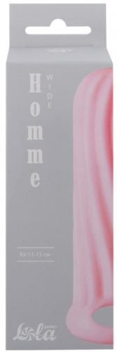 Фаллоудлинитель с кольцом Homme Pink Wide + 1,5 см фото 4