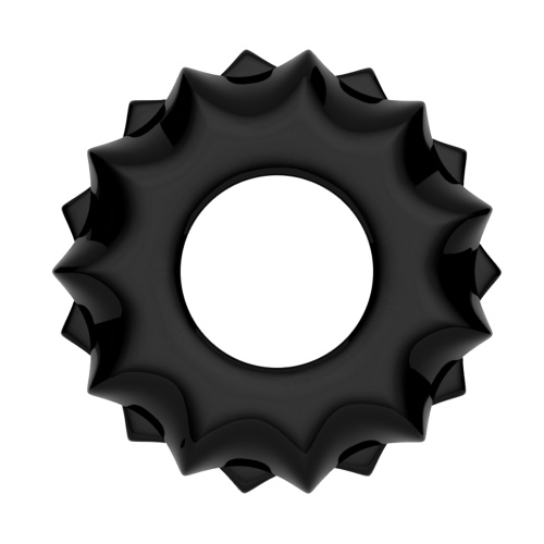 Эрекционное кольцо черное Power Plus Cock Ring фото 3