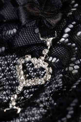 Трусики со стразами Joli Jamie черные OS фото 4