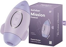 Вакуумно-волновой стимулятор клитора с вибрацией Satisfyer Mission Control фиолетовый