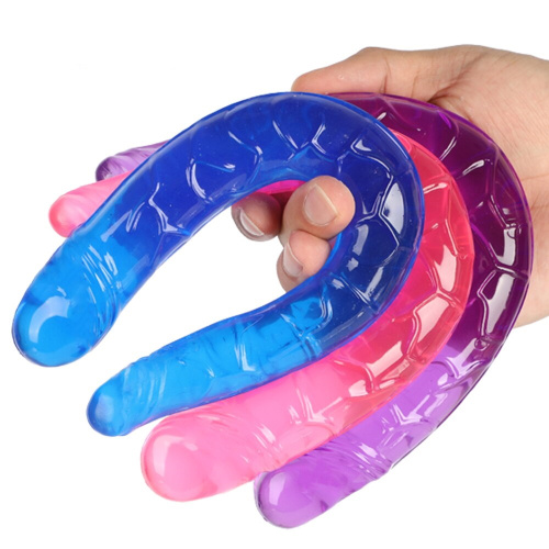 Двухголовый фаллоимитатор Double Dong голубой 30 см фото 2