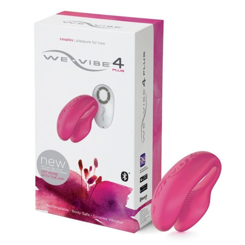 Смарт-вибромассажер розовый We-Vibe 4 Plus фото 2