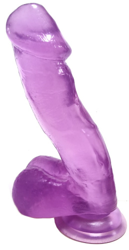 Фаллоимитатор пурпурный Jelly studs series фото 2