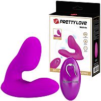 Вибростимулятор простаты со стимулятором промежности Pretty Love Melvin с пультом ДУ