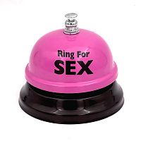 Звонок настольный Ring For Sex розовый