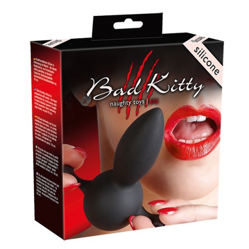 Силиконовый кляп-втулка Bad Kitty фото 5