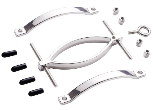 Металлический зажим с поводком для половых губ фото 5