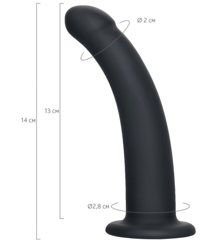 Фаллоимитатор Popo Pleasure с изгибом S 13 см фото 5