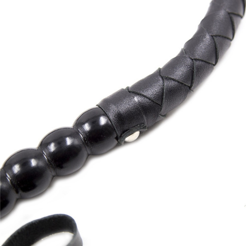 Кнут черный с твердой ручкой 90 см фото 3