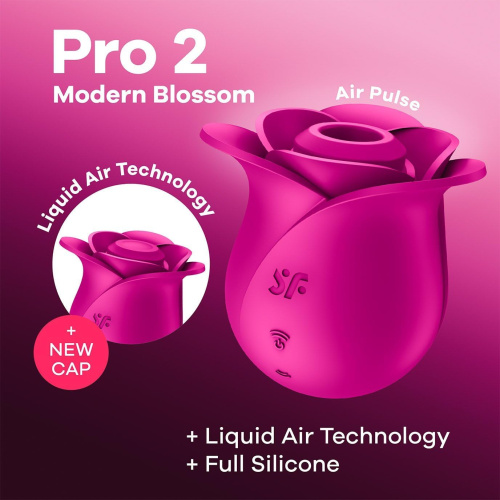 Вакуумно-волновой бесконтактный стимулятор Satisfyer Pro 2 Modern Blossom фото 2