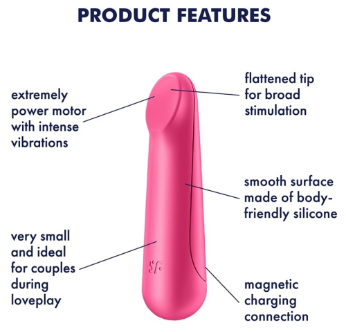 Мини вибратор Satisfyer Ultra Power Bullet 3 розовый фото 8