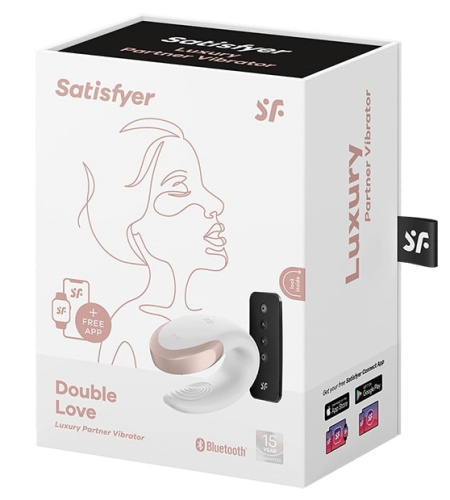 Смарт-стимулятор для пар Satisfyer Double Love белый фото 6