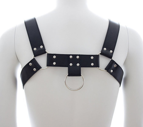 Мужская сбруя черного цвета фото 3