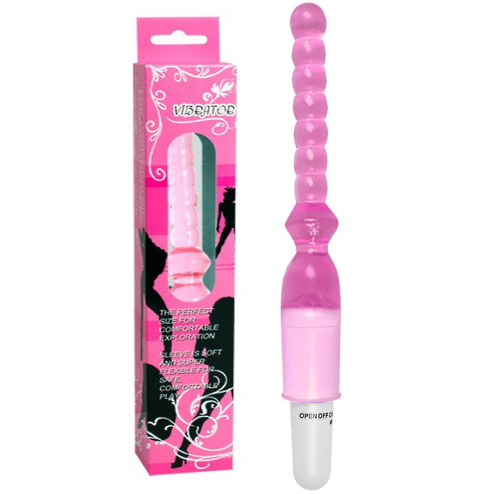 Розовый анальный вибратор фото 11