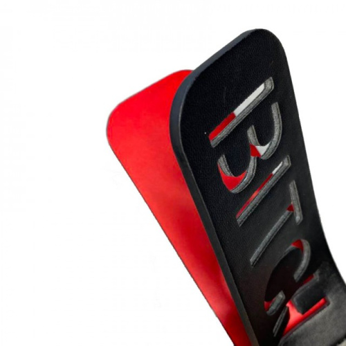 Двойной черно-красный пэдл Bitch 32 см фото 2