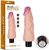 Реалистичный вибратор Real Softee 18 см