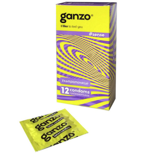 Презервативы Ganzo №12 Sense тонкие фото 2