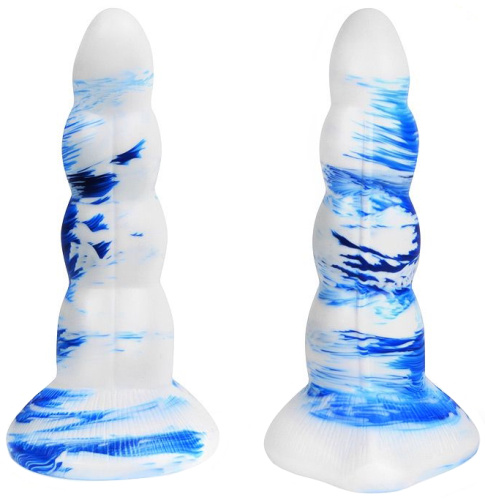 Оригинальный рельефный фаллоимитатор Magic Hero 20 см фото 3