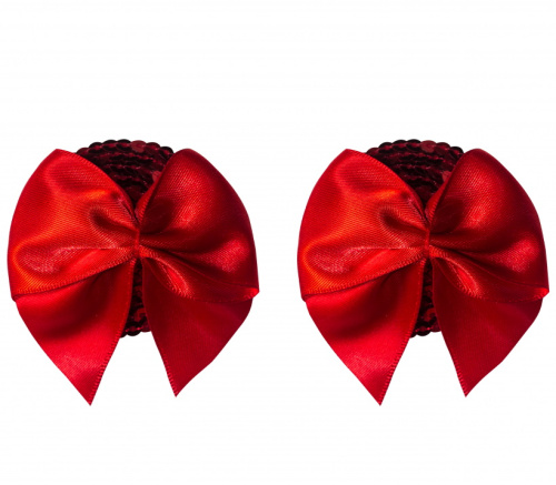 Пэстисы с бантиками Burlesque Blaze красные фото 2