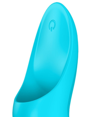 Клиторальный вибромассажер на палец Satisfyer Teaser голубой фото 5