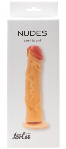 Рельефный фаллоимитатор на присоске Nudes Confident 23 см фото 4
