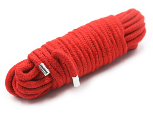Красная бондажная веревка из хлопка 5 м