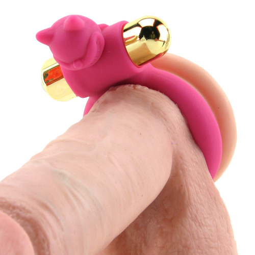 Эрекционное виброкольцо Чеширский кот The Kinky Kat фото 4