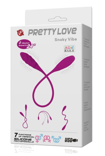 Двойной вибростимулятор Pretty Love Snaky Vibe фото 9