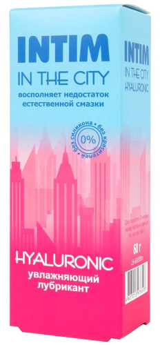Увлажняющий лубрикант Intim In The City Hyaluronic 60 гр фото 3