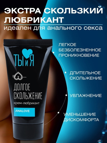 Анальная силиконовая смазка AnaLove прозрачная 25 гр фото 5