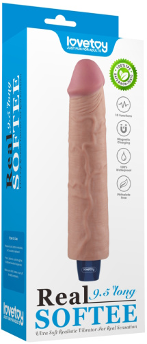 Классический вибратор Real Softee 24 см фото 3
