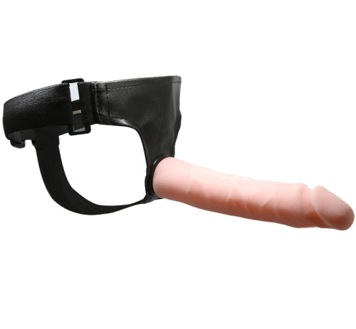 Страпон с гибким хребтом на трусиках 22 см фото 2