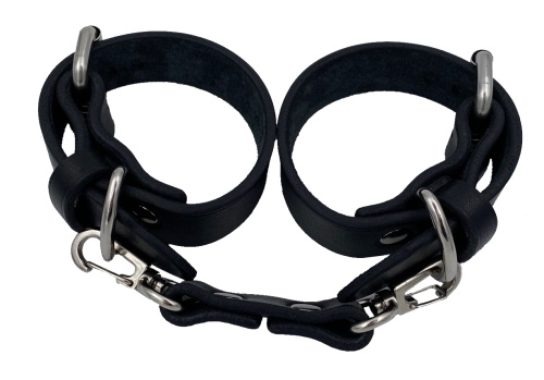 Классические наручники из натуральной кожи фото 3