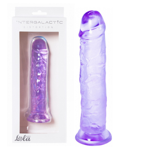 Прозрачный фаллоимитатор Intergalactic Distortion Purple