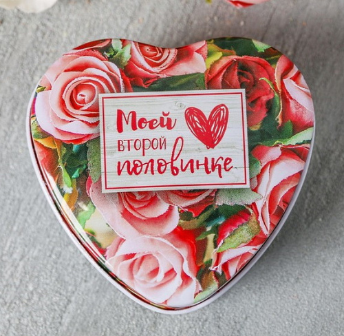 Мыльные лепестки в шкатулке-сердце Моей второй половинке фото 3