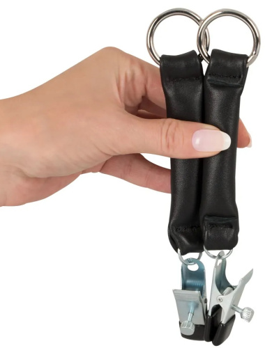 Зажимы для сосков с кожаными ремешками Nippelklemmen фото 6