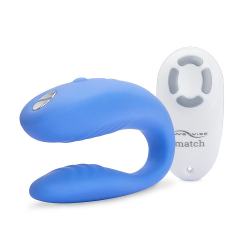 DEMO We-Vibe Match смарт-вибромассажер голубой для пар