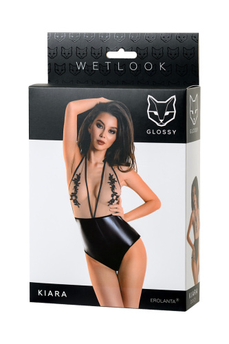 Боди Glossy Kiara из материала Wetlook, размер L фото 5
