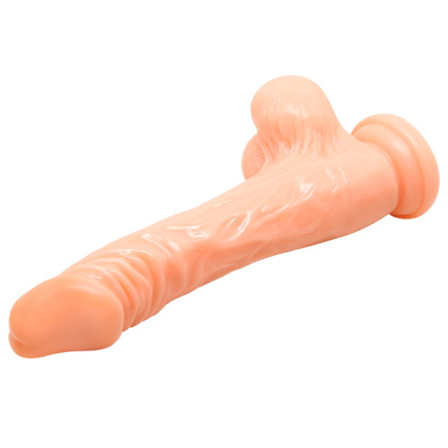 Реалистичный загнутый фаллос на мощной присоске 21 см фото 2
