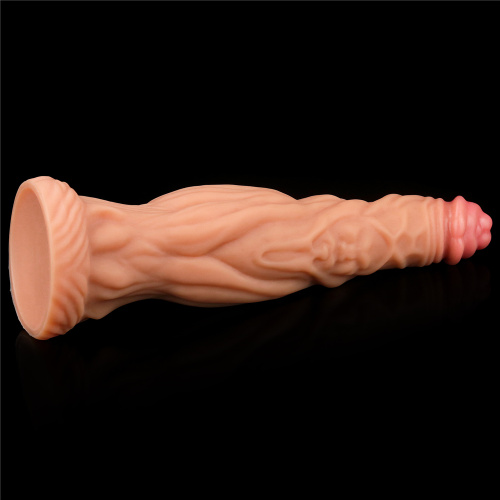 Фаллоимитатор с ярко выраженным рельефом Lovetoy Silicone Cock 25 см фото 12