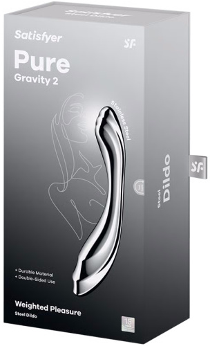 Двусторонний стальной стимулятор Satisfyer Pure Gravity 2 фото 5