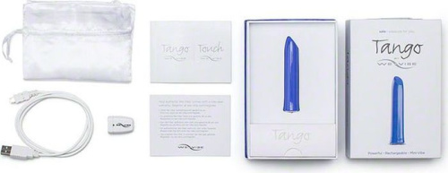 DEMO Мини-вибратор We-Vibe Tango перезаряжаемый голубой фото 5