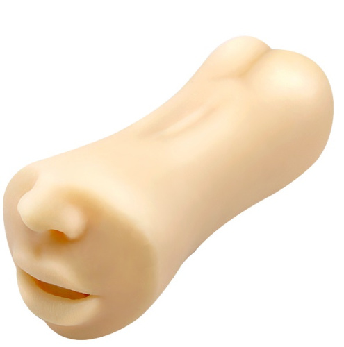 Двусторонний мастурбатор Crazy Bull Gemini вагина и ротик фото 3