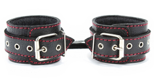 Поножи с заклепками из натуральной кожи фото 2