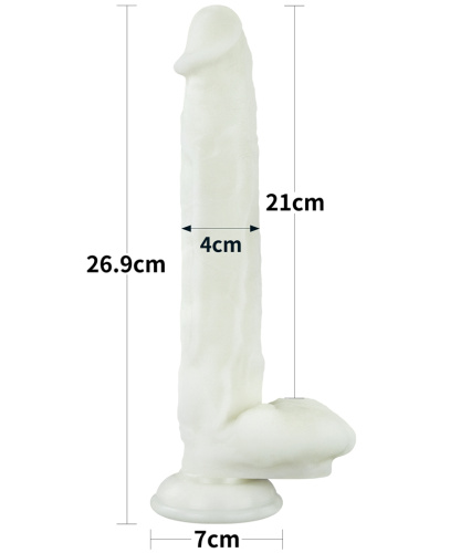 Светящийся в темноте фаллос на присоске Lumino Play Dildo 27 см фото 8