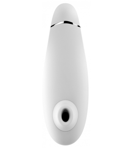 Бесконтактный вакуумно-волновой стимулятор клитора Womanizer Premium белый фото 4