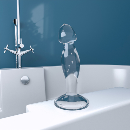 Прозрачная анальная втулка Lovetoy Flawless Clear Prostate Plug 17 см фото 10